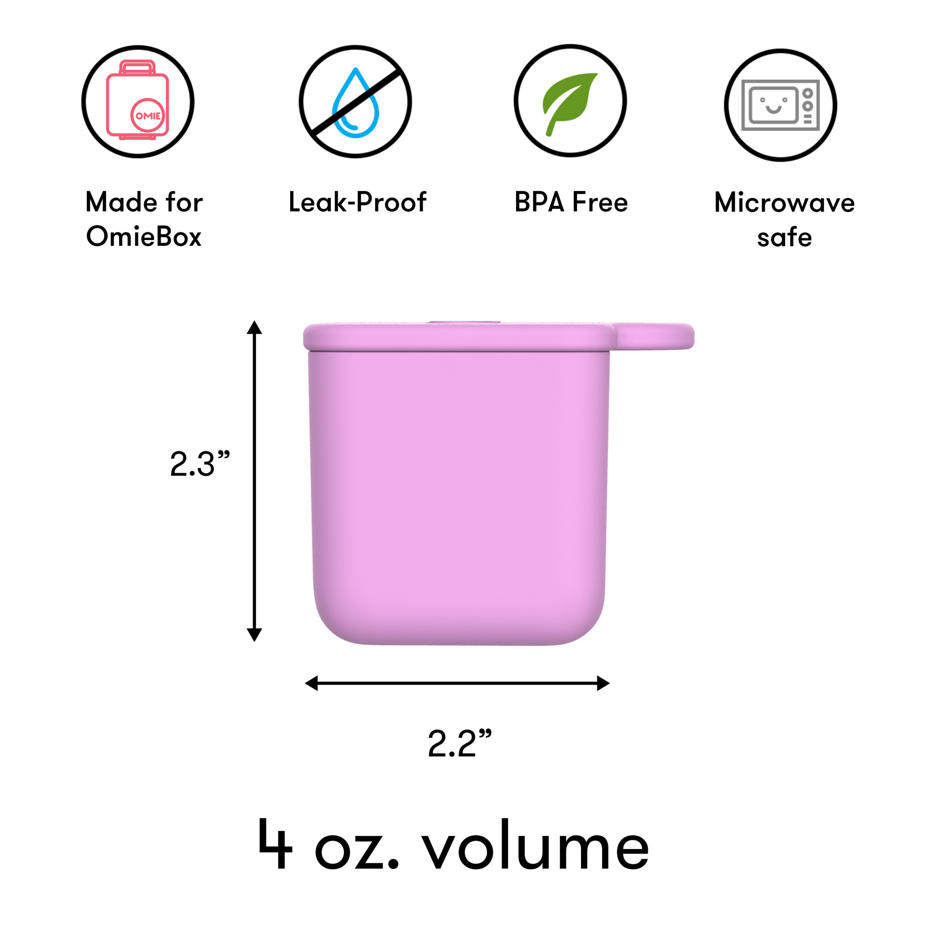Omiebox - Bento Kutusu İç Bölme Kapları 2li Pembe/Turkuaz