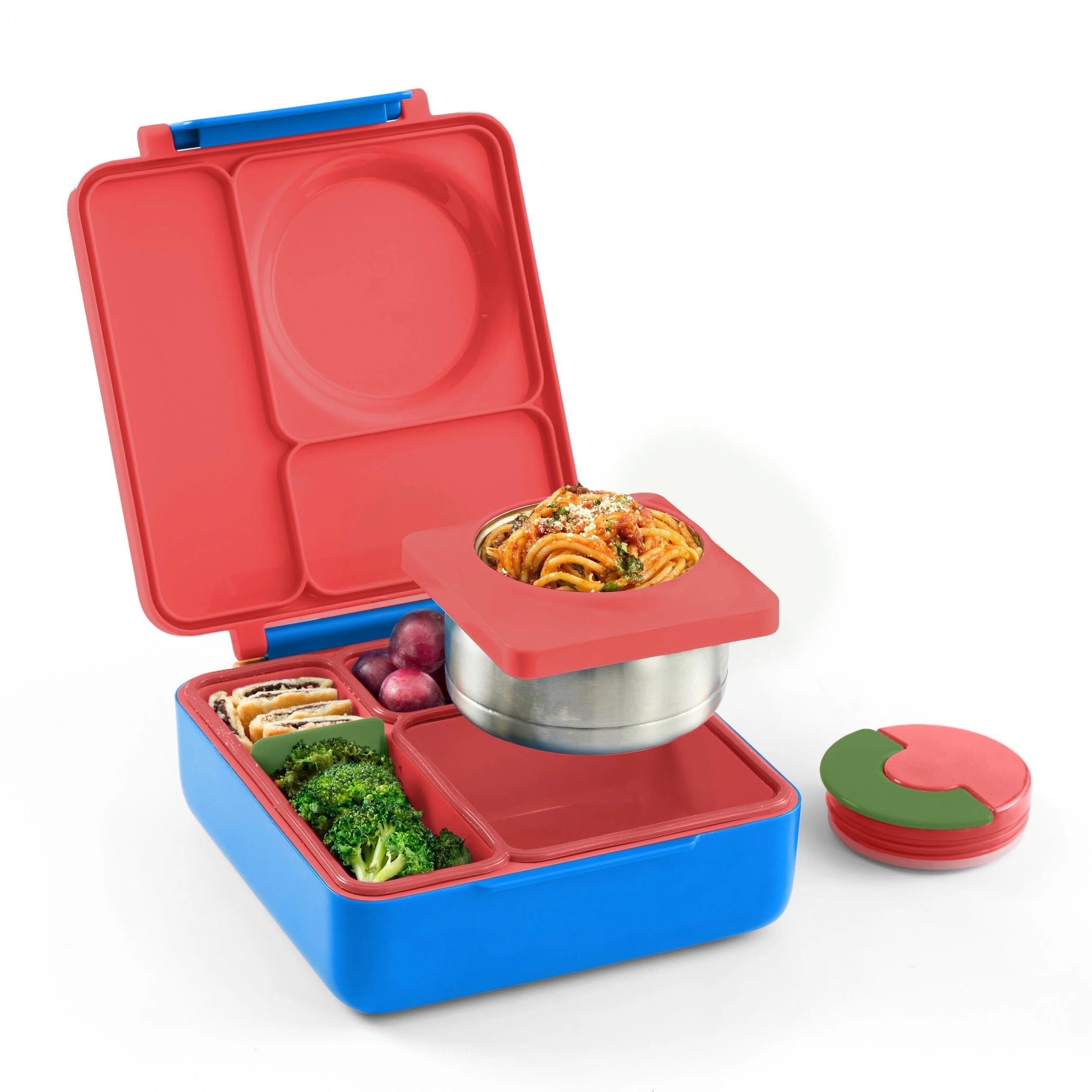 OmieBox Thermoisolierte rote Bento-Lunchbox