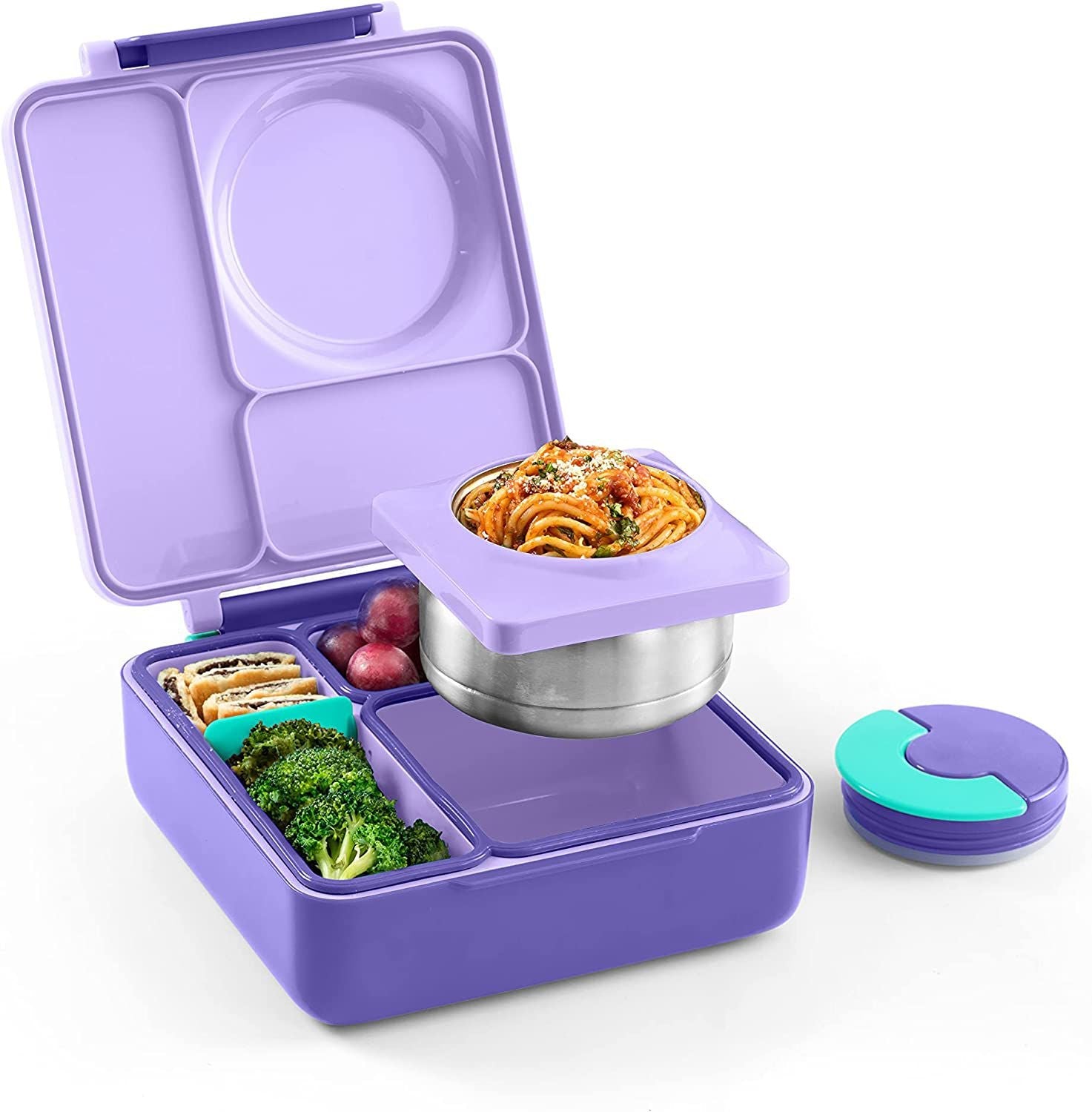 OmieBox Thermoisolierte lila Bento-Lunchbox
