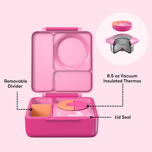 Omiebox - Isolierte Peri-Pink Bento Brotdose