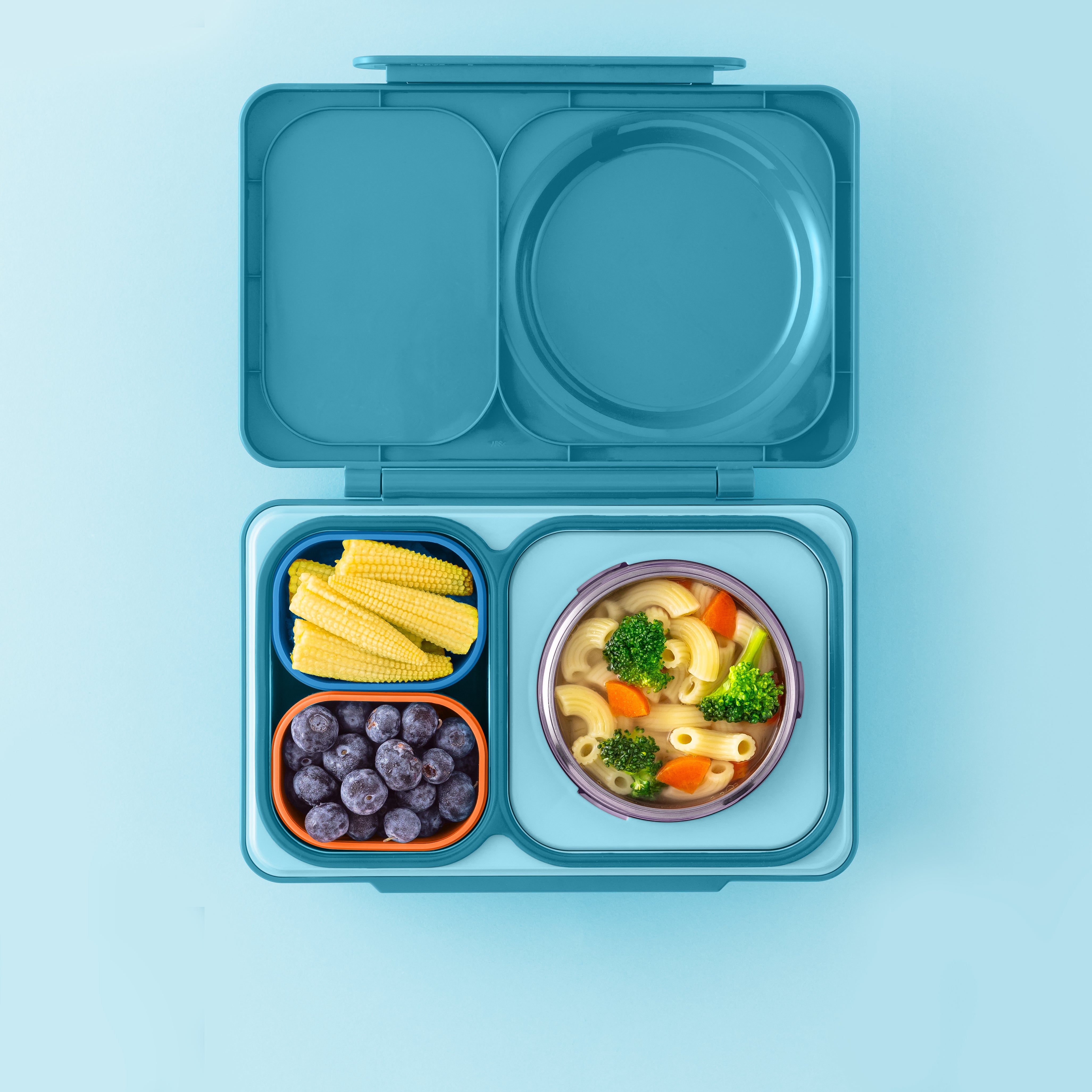 Omiebox - UP Bento Kutusu İç Bölme Kapları 2li Mavi/Turuncu