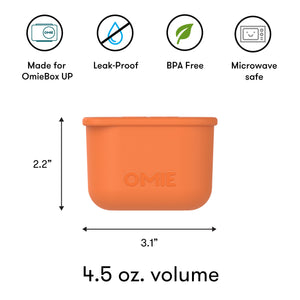 Omiebox - UP Bento Box Innere Behälter 2er Set Blau/Orange