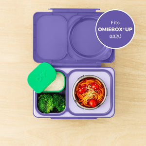 Omiebox - UP Bento Box Innenbehälter 2er Pack Lila/Grün