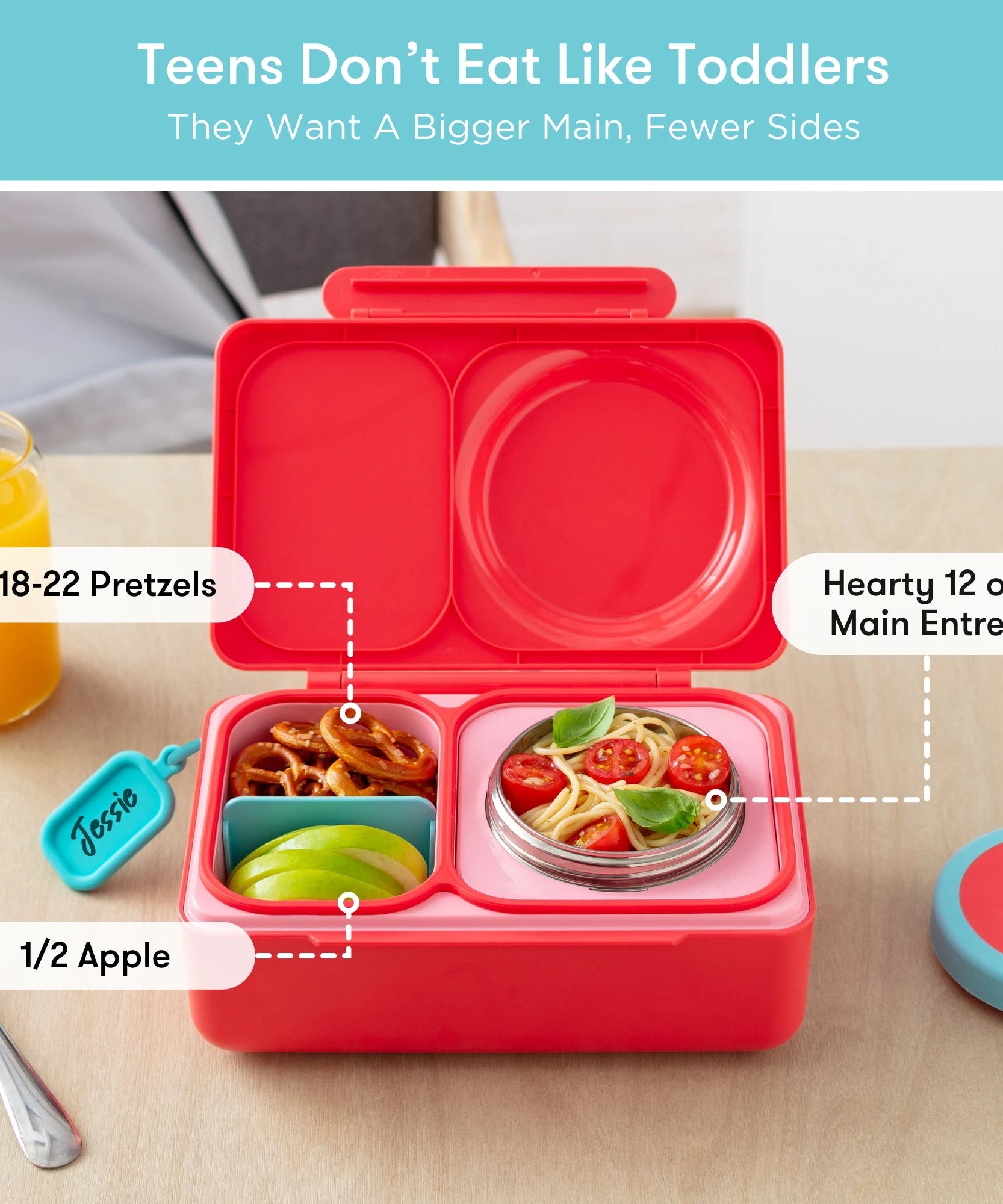 Omiebox - UP Isı Yalıtımlı 2. Nesil Kiraz Pembesi Bento Yemek Kutusu