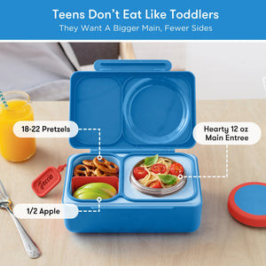 Omiebox - UP Isolierte Bento-Lunchbox der 2. Generation, Cosmic Blue