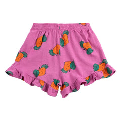 Bobo Choses - Orange Rüschen-Shorts Bio-Baumwolle | Lila