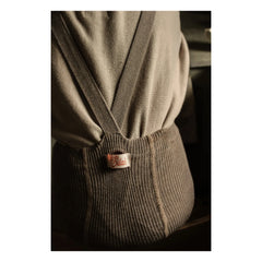 Silly Silas - Strickleggings mit Hosenträgern aus Bio-Baumwolle | Camel