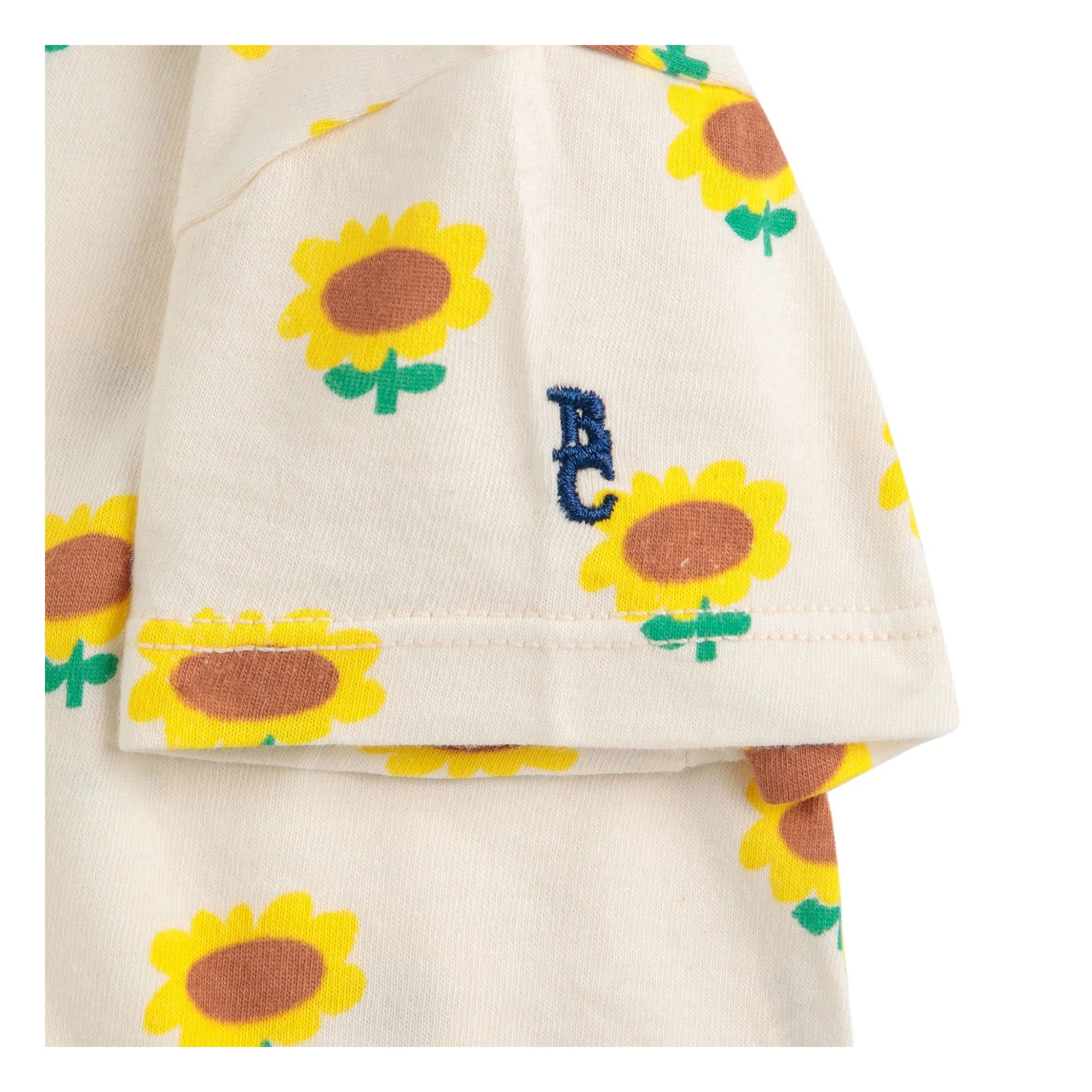 Bobo Choses - Bio-Baumwoll-Sonnenblumen-Strampler | Ecru