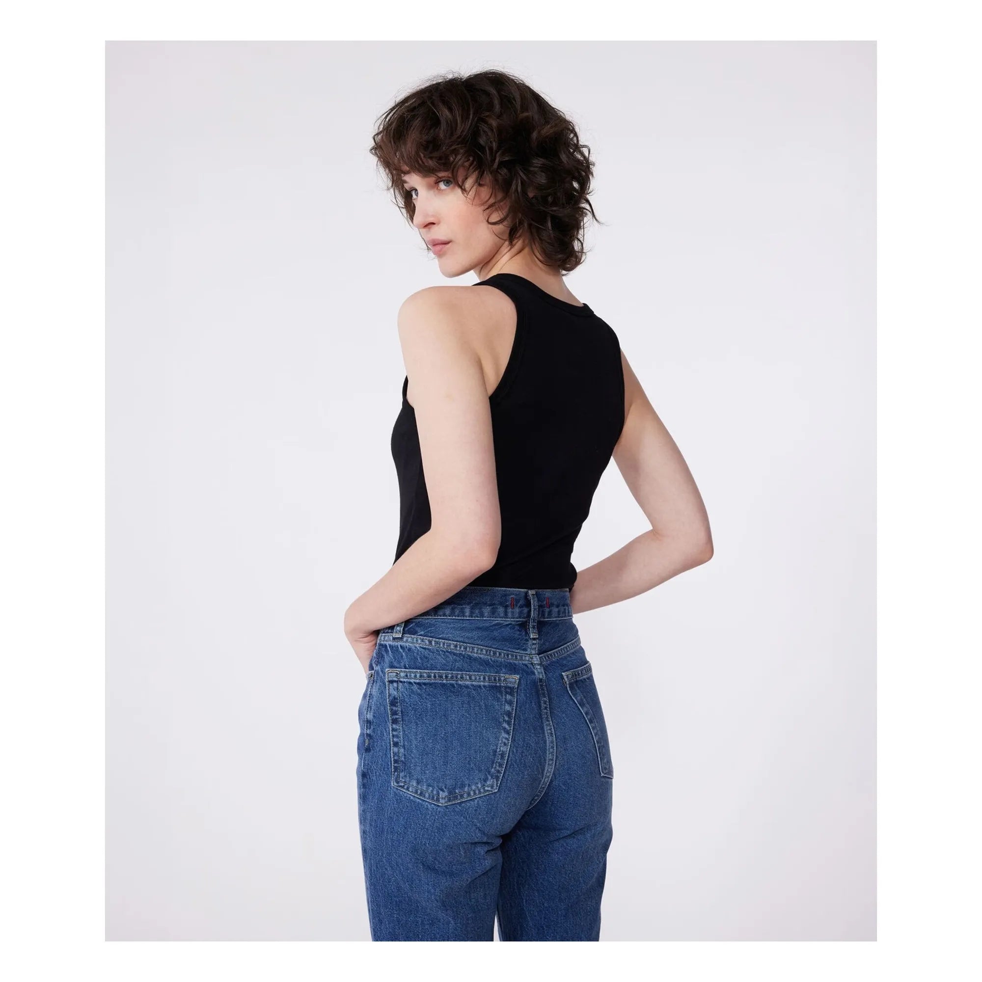 Petit Bateau - Achselhemd aus Bio-Baumwolle | Schwarz
