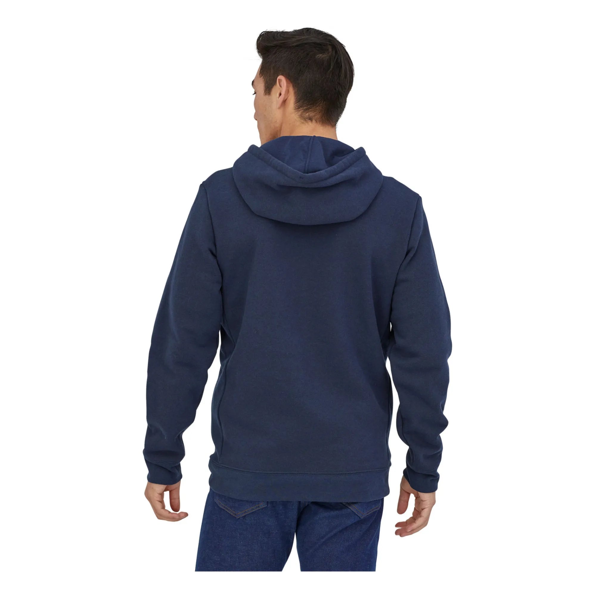 Patagonia - P-6 Logo Hoodie aus recyceltem Polyester - Herrenkollektion | Navy