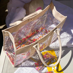 Gepackte Party – Konfetti-Strand- und Umhängetasche