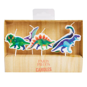 Party Pieces - Entdecker Dino 5er Partykerzen