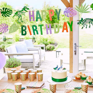 Party-Stücke – Explorer-Dino-Party-Happy-Birthday-Hängeornament