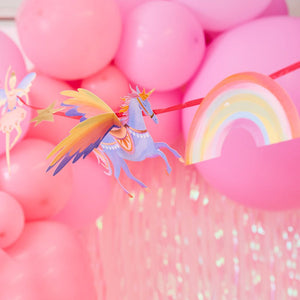 Party-Stücke – Einhorn-Hängeornamente, 3 Meter lang