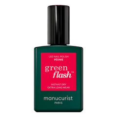 Manucurist – Peony Green Flash Semi-Permanenter Nagellack – 15 ml