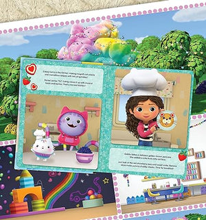 Phidal - Gabby's Dollhouse Englisches Aktivitäts- und Geschichtenbuch