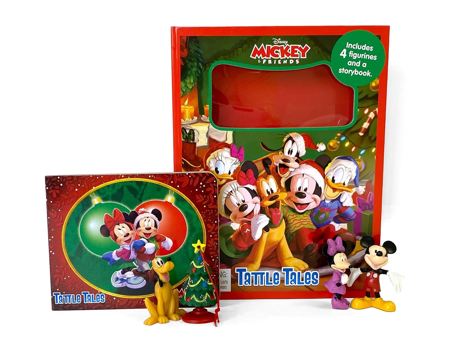 Phidal - Mickey und Freunde Weihnachtsspaß Aktivitäts- und Geschichtenbuch mit Spielfiguren (Englisch)