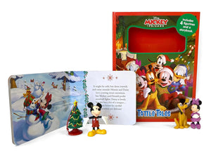 Phidal - Mickey und Freunde Weihnachtsspaß Aktivitäts- und Geschichtenbuch mit Spielfiguren (Englisch)