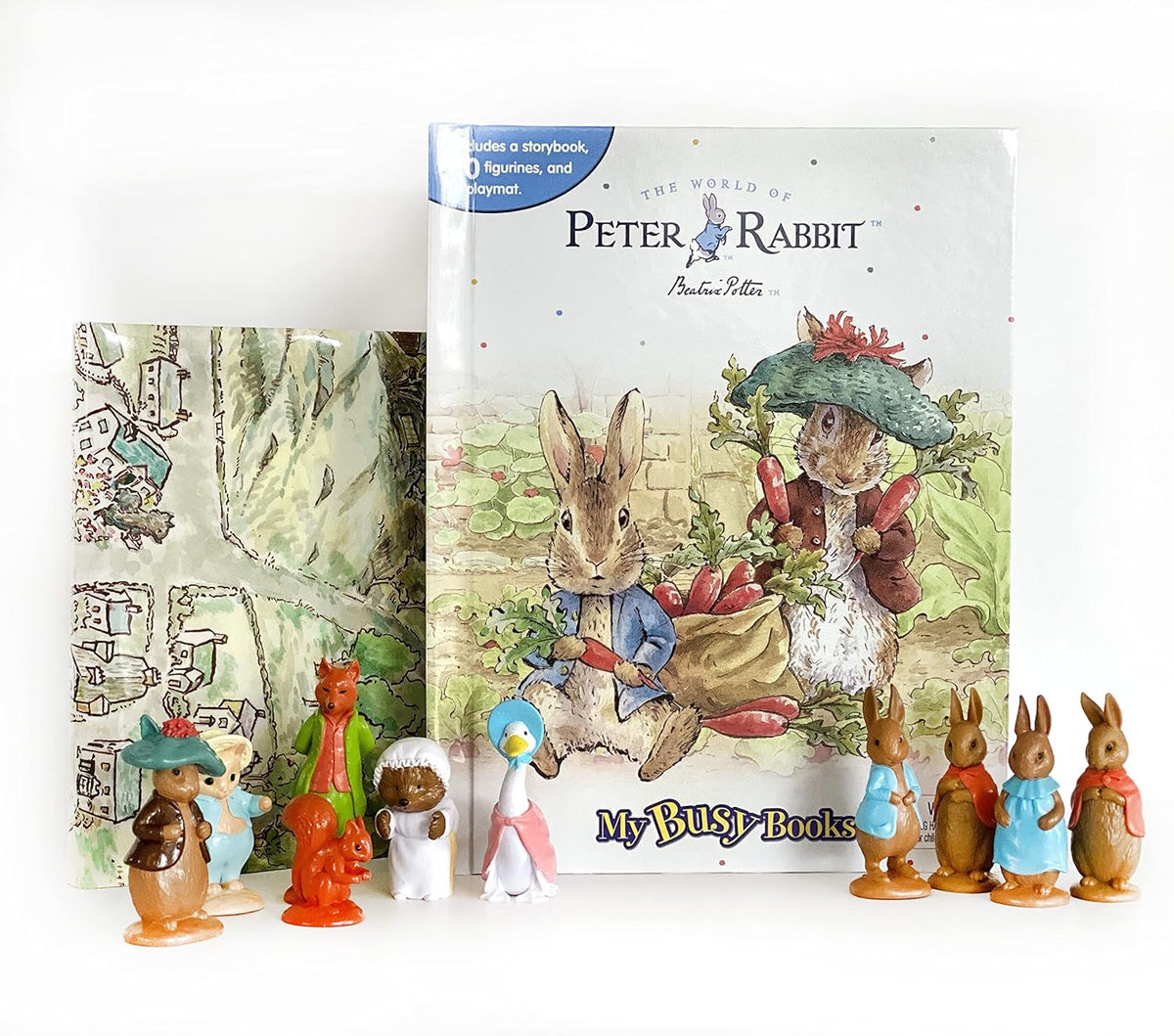 Phidal - Peter Hase Figuren-Spielzeug und englisches Aktivitäts- und Geschichtenbuch