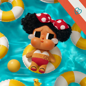 Pop Mart - Original Crybaby Vacation Mode On Serie Vinyl Plüsch Puppe Überraschungs-Blindpack