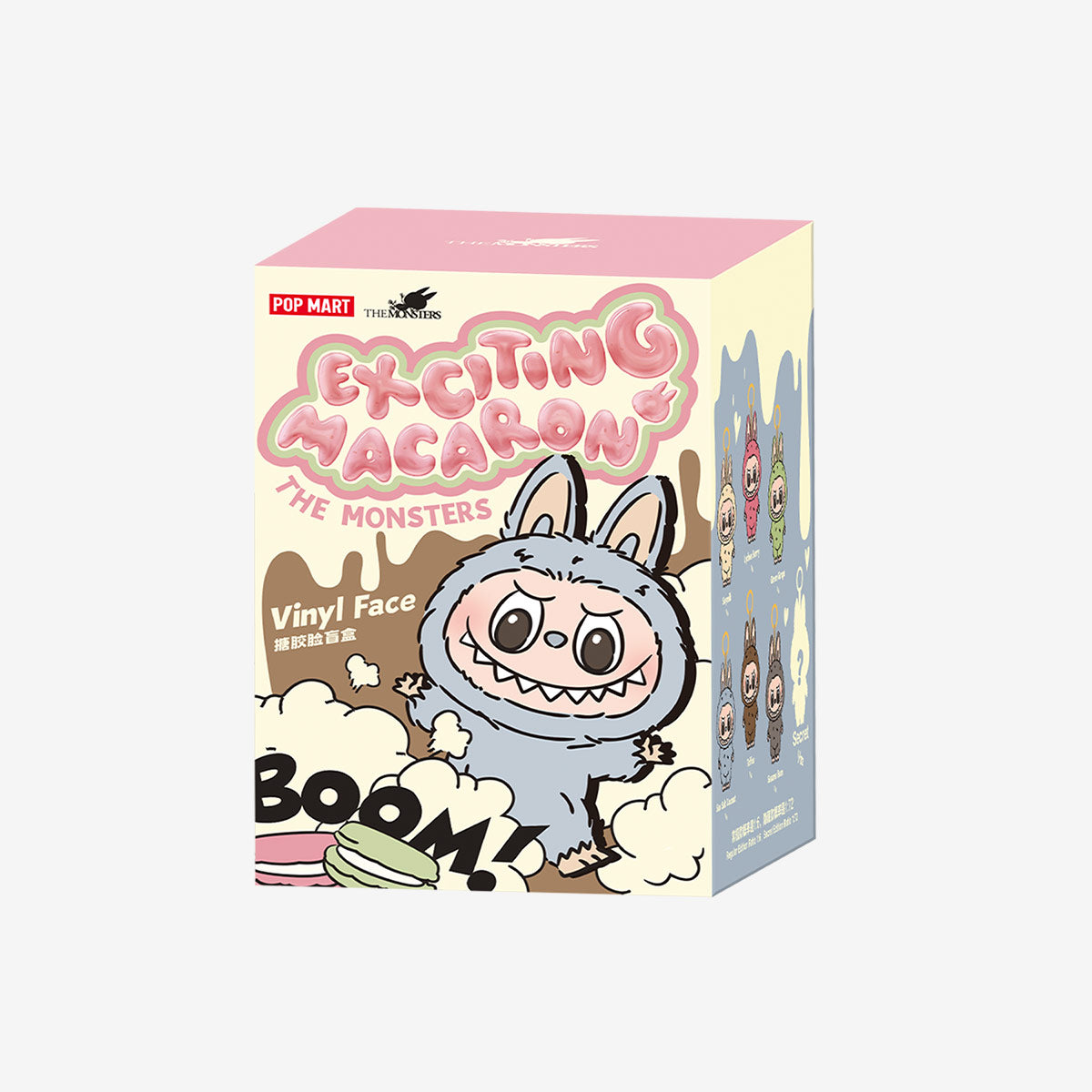 Pop Mart - Original Labubu THE MONSTERS: Exciting Macaron Vinyl Plüschpuppe Überraschungs-Blindpaket