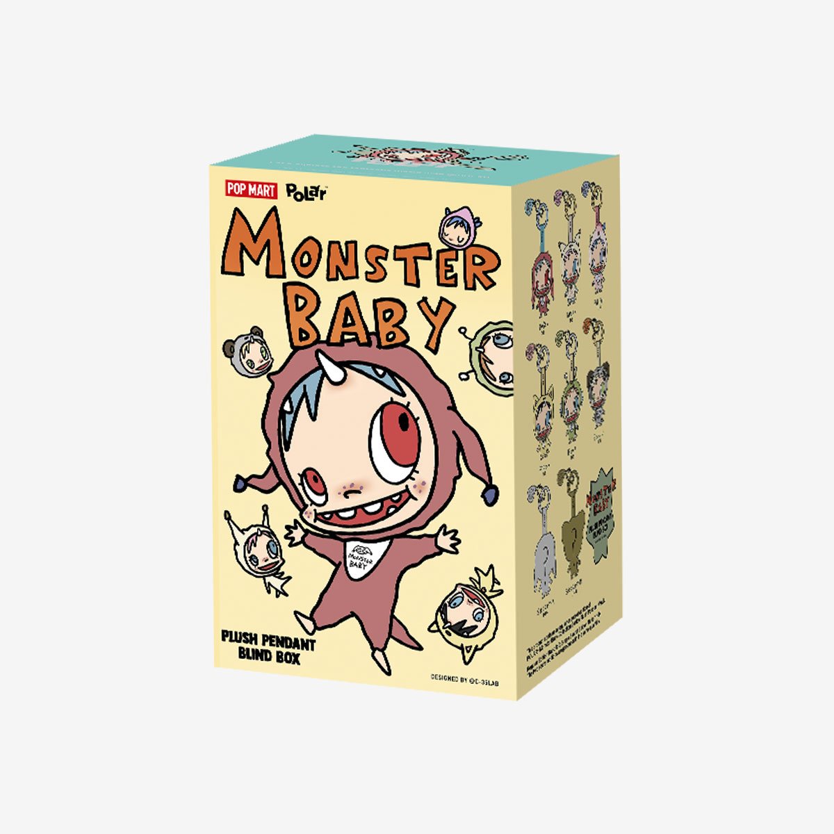 Pop Mart - Original Monster Baby Plüsch-Anhänger Überraschungs-Blindbox