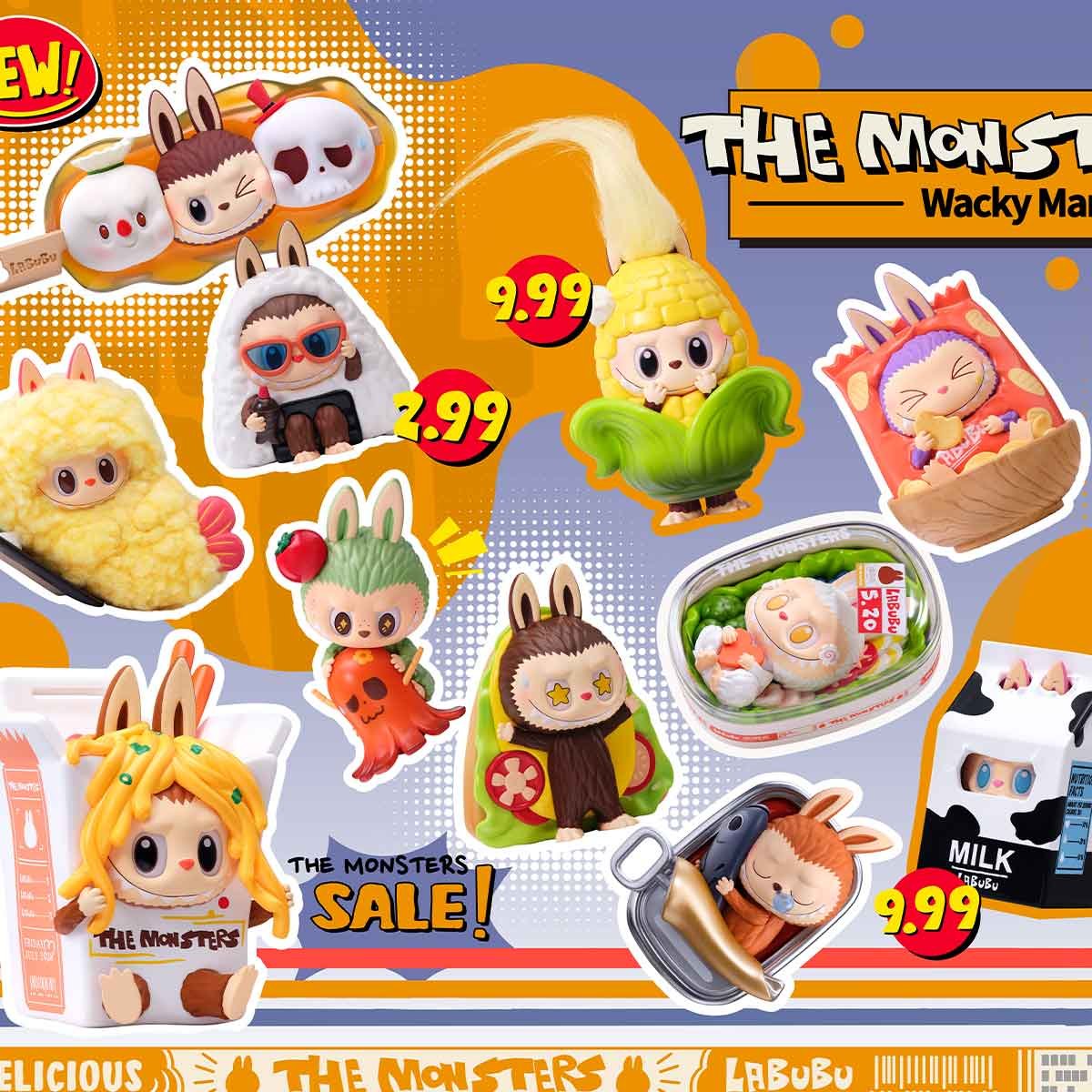 Pop Mart - Original The Monsters Wacky Mart Serie Überraschungsfigur
