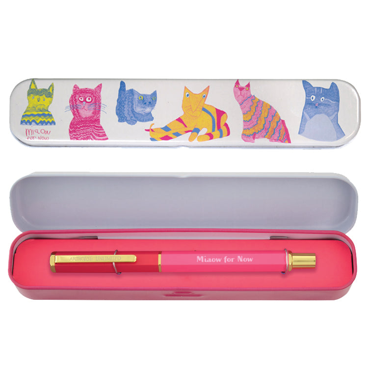 Portico Designs - Arthouse Unlimited Miaow Kugelschreiber mit Box