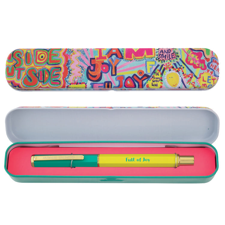 Portico Designs - Arthouse Unlimited Kugelschreiber mit Freude gefüllter Box