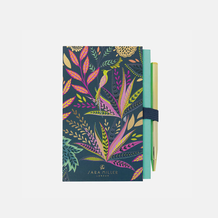 Portico Designs - Sara Miller: Botanic Paradise Mini Not Defteri ve Kalemi