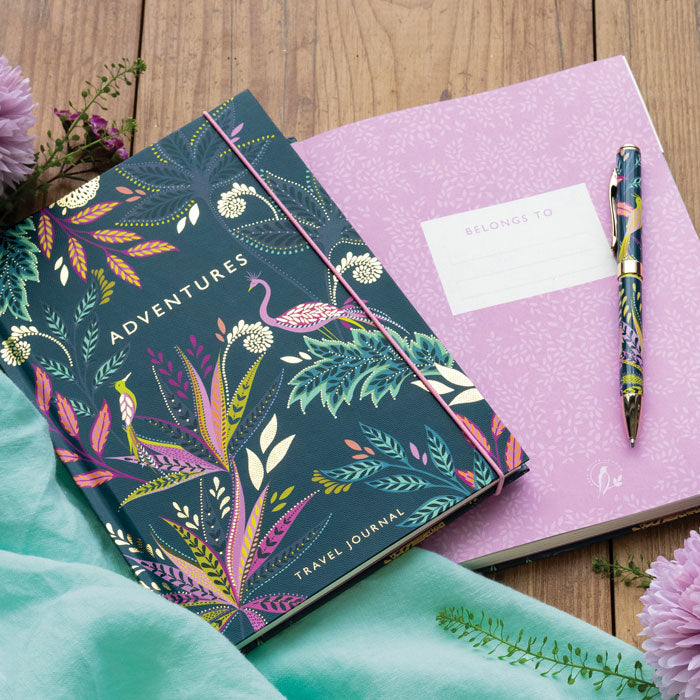 Portico Designs - Sara Miller: Botanischer Paradies-A5-Reisetagebuch