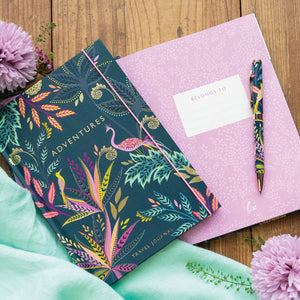 Portico Designs - Sara Miller: Botanischer Paradies-A5-Reisetagebuch
