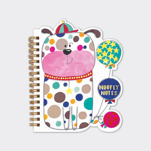 Rachel Ellen - Notizbuch mit Spiralbindung und gepunktetem Hunde-Design