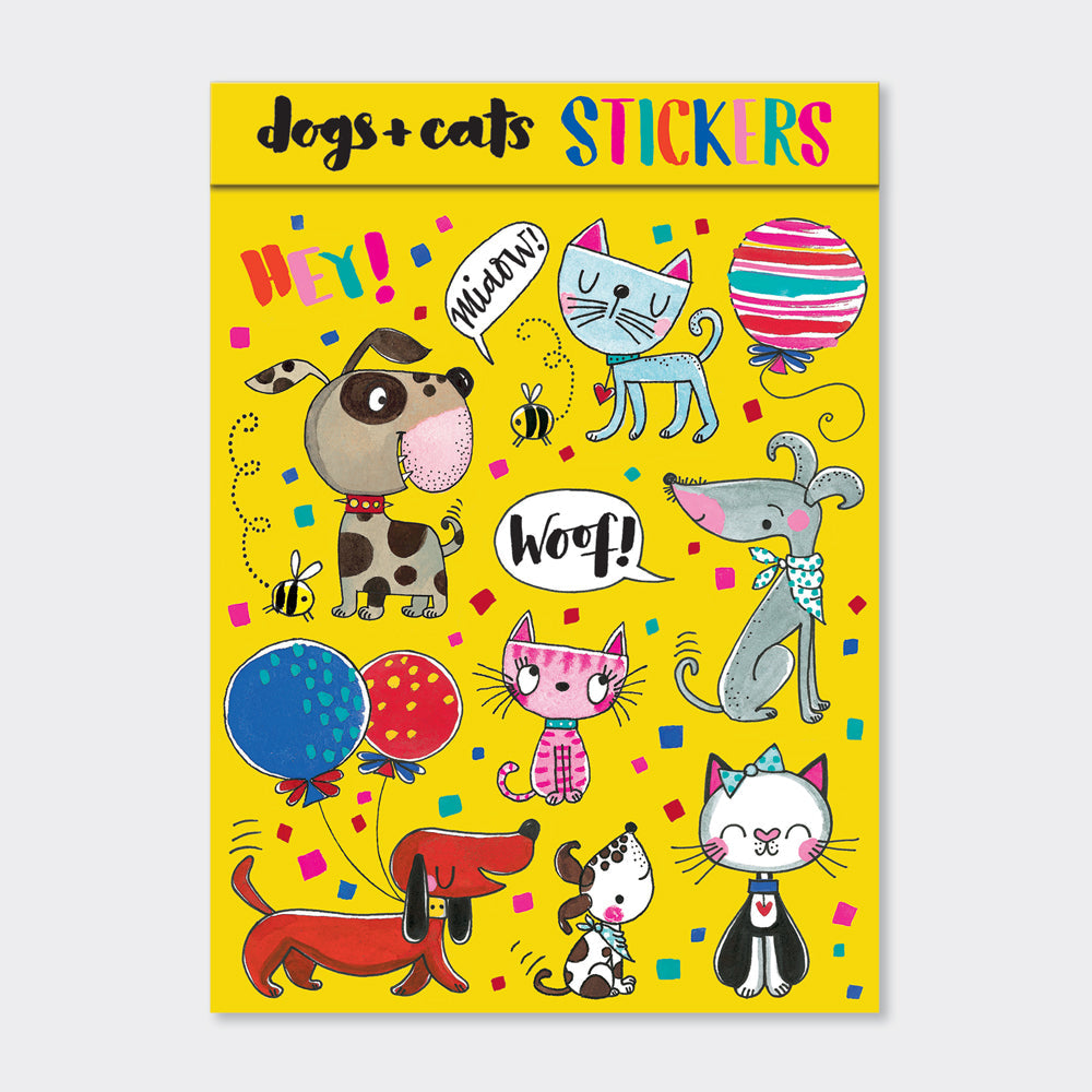 Rachel Ellen - Cats & Dogs Sticker Çıkartma Kitapları