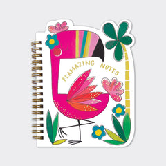 Rachel Ellen - Flamingo Notizbuch mit Spiralbindung