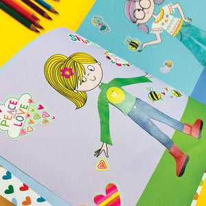 Rachel Ellen - Grl Pwr Sticker-Kulisse Mal- und Aktivitätenbuch