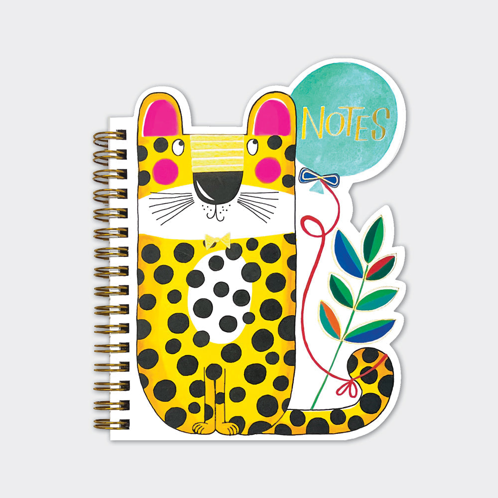 Rachel Ellen – Notizbuch mit Leopardenmuster, Drahtheftung