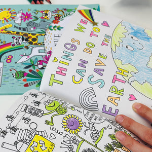 Rachel Ellen - Love Our Planet Sticker-Szene Mal- und Aktivitätenbuch