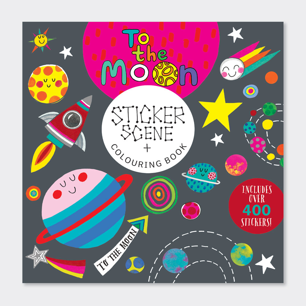 Rachel Ellen - To The Moon Sticker-Szenen Mal- und Aktivitätenbuch
