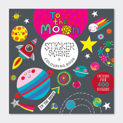 Rachel Ellen - To The Moon Sticker-Szenen Mal- und Aktivitätenbuch