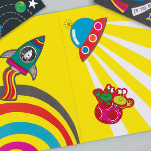 Rachel Ellen - To The Moon Sticker-Szenen Mal- und Aktivitätenbuch