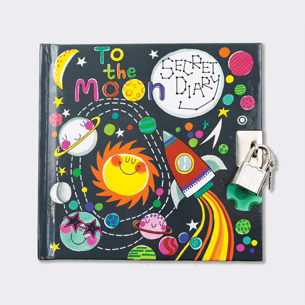 Rachel Ellen - To The Moon Space Abschließbares Tagebuch