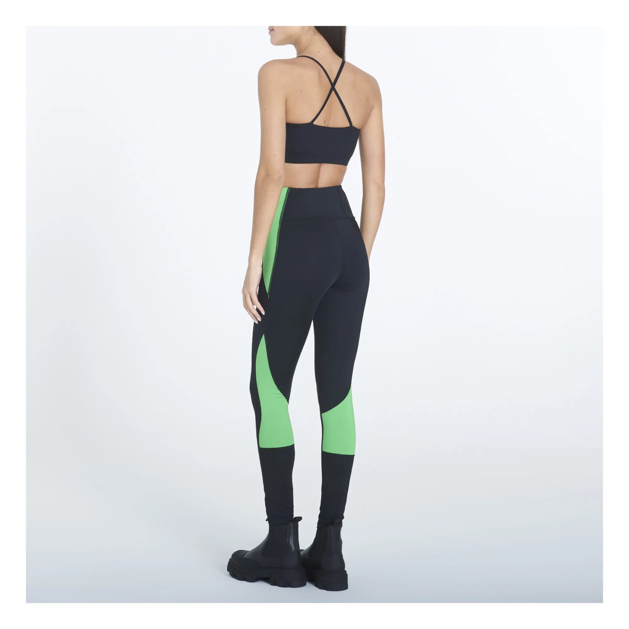 Ganni - Sport-BH aus recyceltem Material | Schwarz