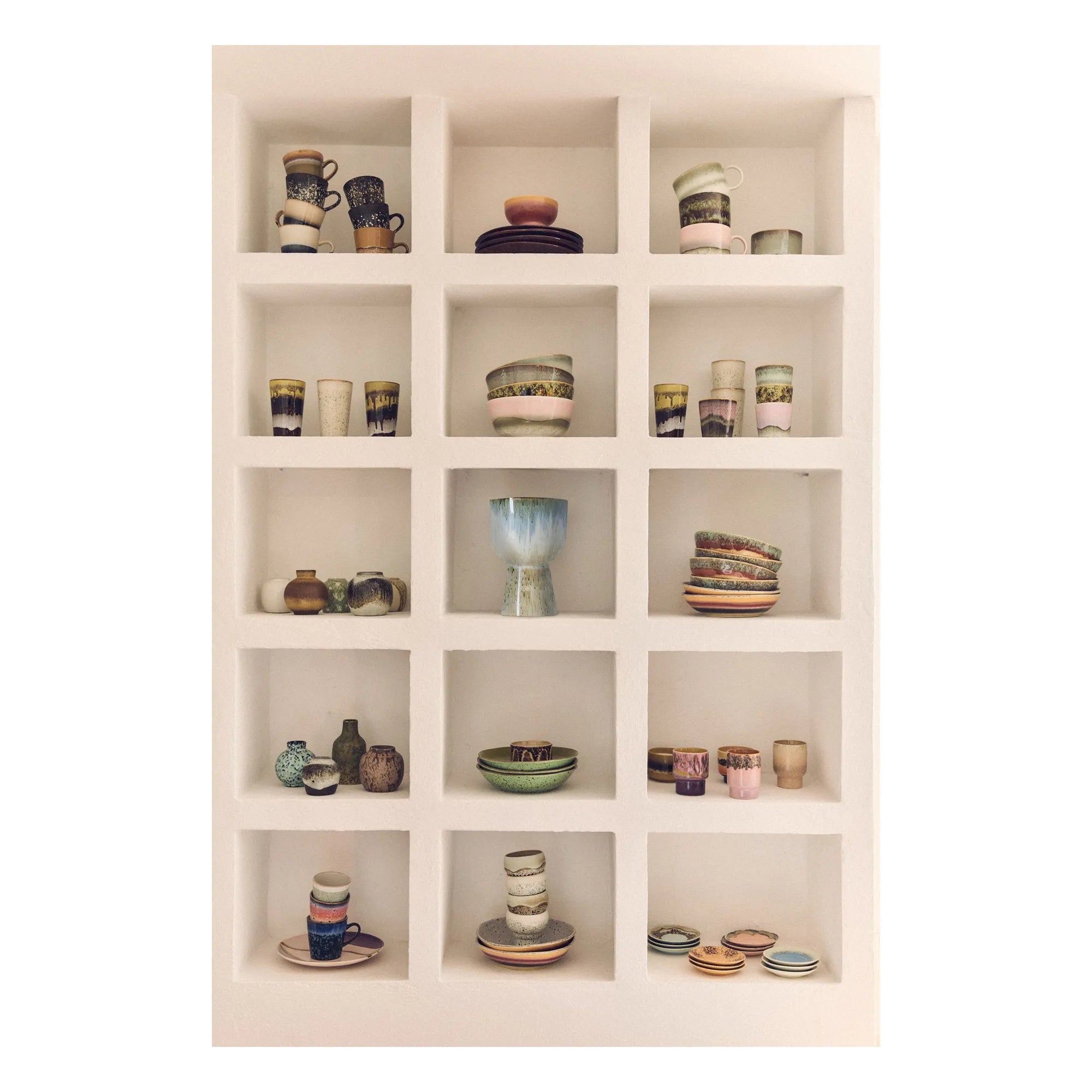 HKliving - Retro Blumentopf | Hellgrau