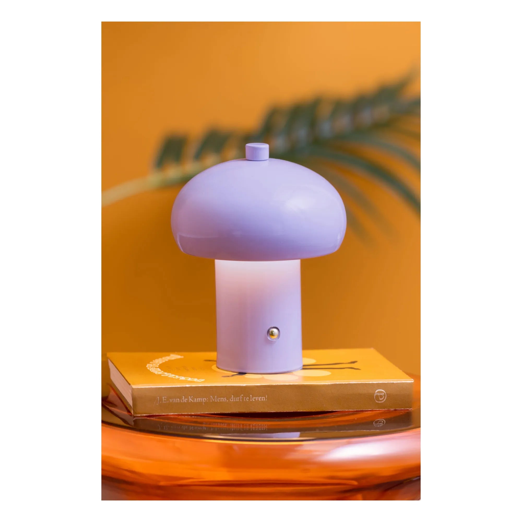 Present Time - Retro Seta Lampe | Lila