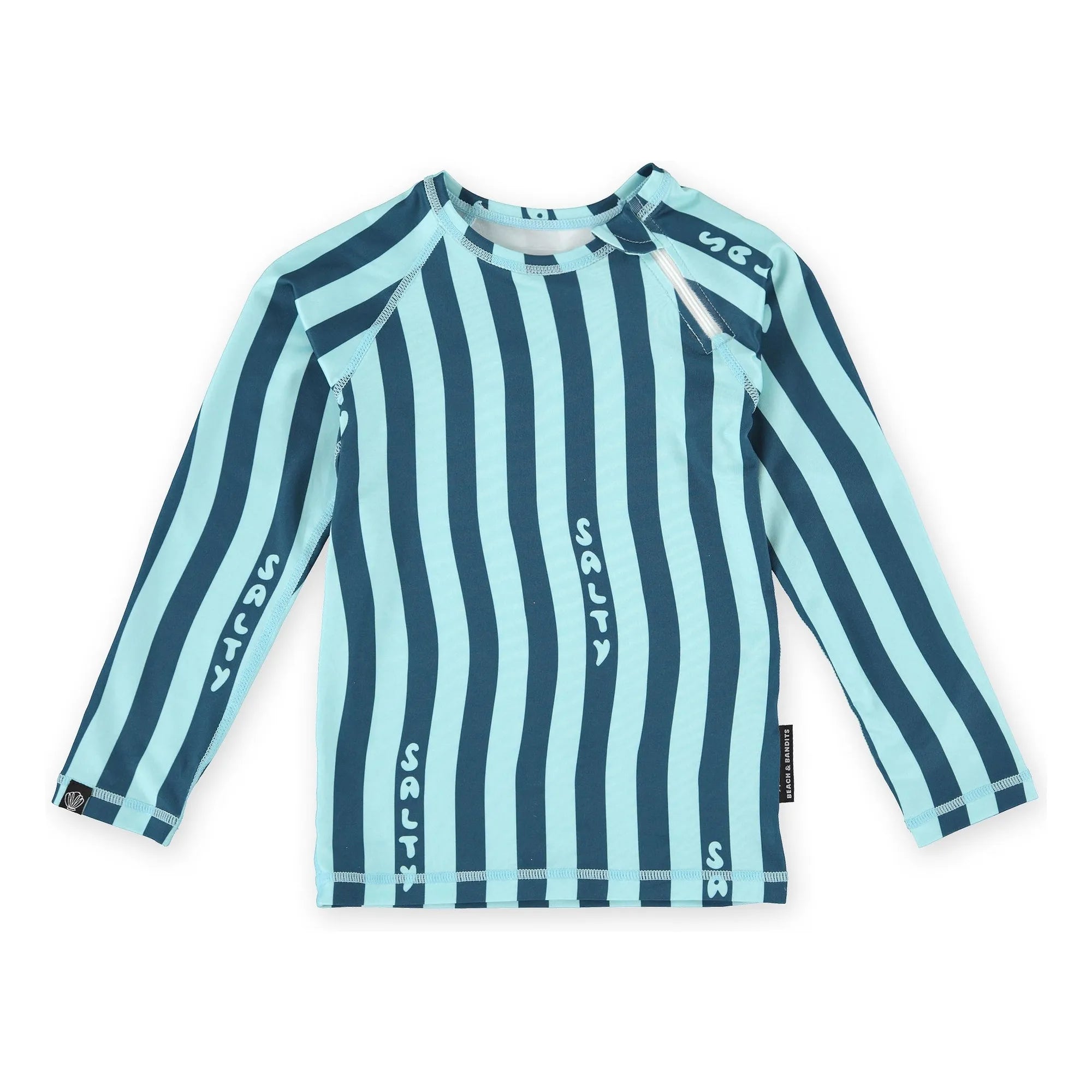Beach & Bandits - Salty Stripes Anti-UV T-Shirt aus recycelten Fasern | Marineblau