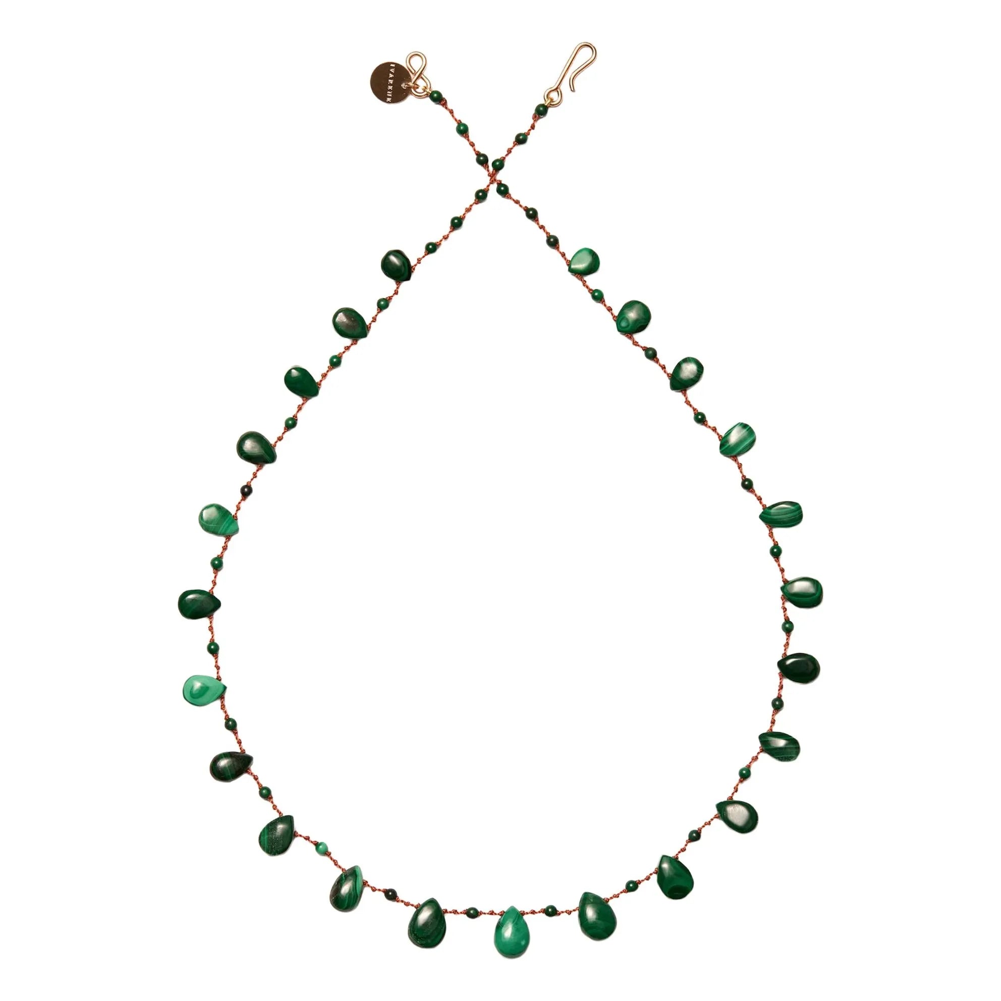 Ivarene - Savannah Drops & Beads Halskette | Malachit