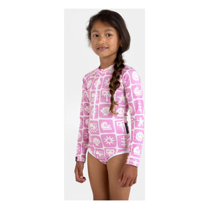 Beach & Bandits - Sea Smiley UV-Schutz Badeanzug aus recycelten Fasern | Rosa