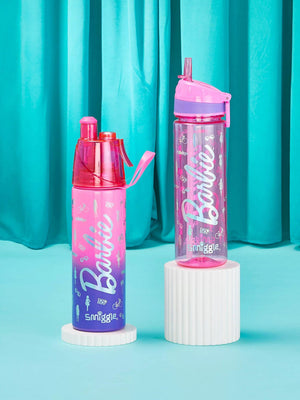 Smiggle - Barbie 650 ML BPA-freie Trinkflasche mit Strohhalm