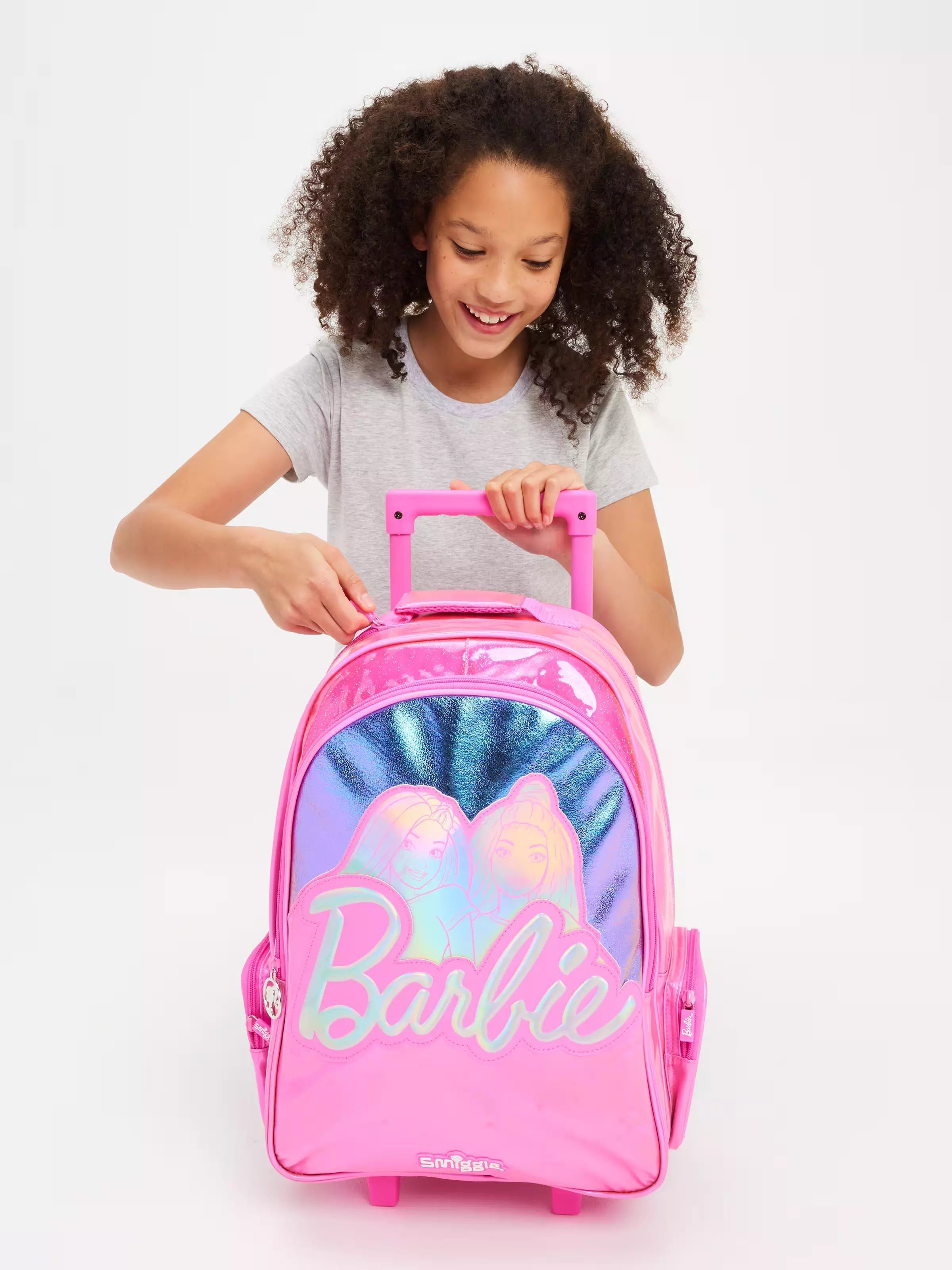 Smiggle - Barbie Trolley-Rucksack mit Licht und Rollen